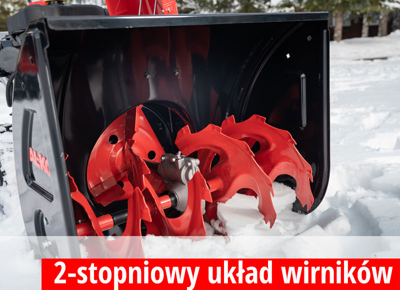 2 stopniowy układ wirnikowy w odśnieżarce AL-KO 620 E II
